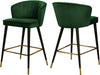 Maxine Stool In Green Velvet