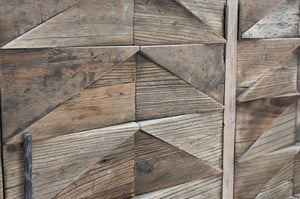 Maverick Solid Wood 4Dr Cabinet in Brown/Natural