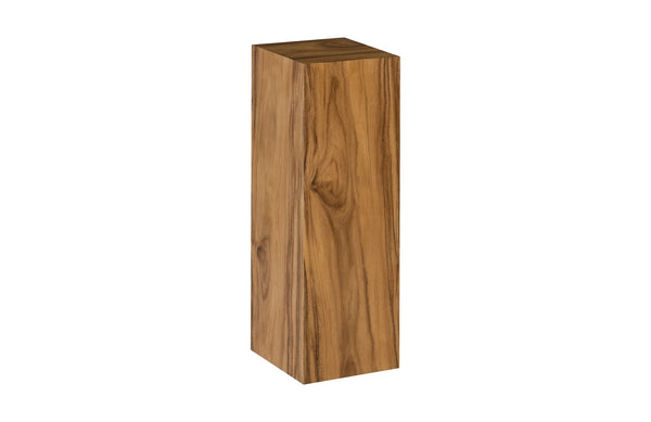 Origins Pedestal, Mitered Chamcha Wood, Natural, Large