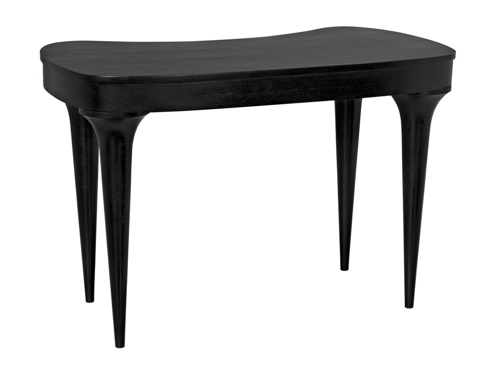Rennie Mahogany Desk in Hand-Rubbed Black Finish