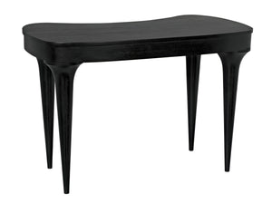 Rennie Mahogany Desk in Hand-Rubbed Black Finish