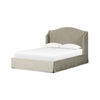 Meryl Slipcover King Bed - Broadway Stone