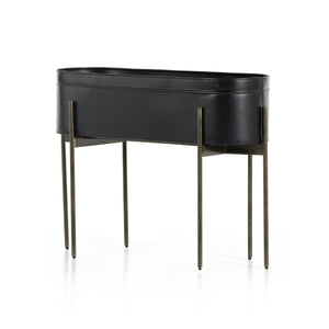 Jed Large Planter In Iron Matte Black