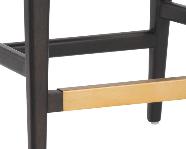 KEAGAN COUNTER STOOL - SHALIMAR TOBACCO LEATHER