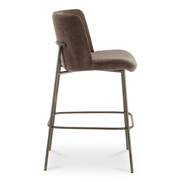 Moe's Early Bar Stool with Upholstered Back