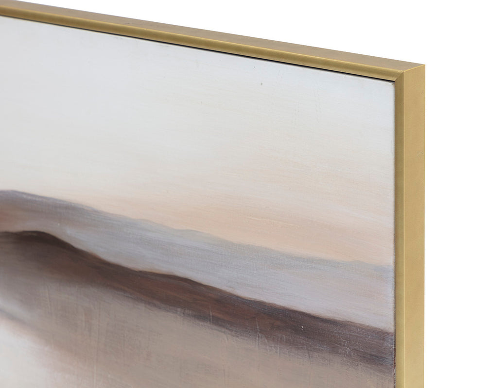 DESERT SANDS - 72" X 30" - GOLD FLOATER FRAME