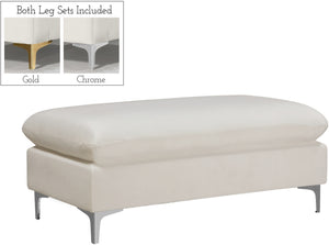 Lucy Ottoman In Cream Velvet