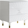 Darryl Side Table In White Lacquer