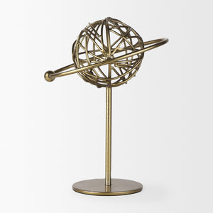 Atlas 10.0L x 8.0W x 12.0H Gold Metal Solar System Ornament