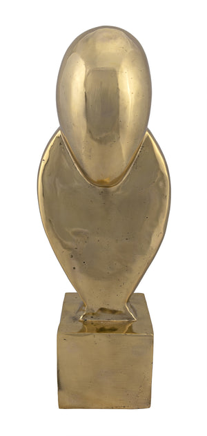 Ripley Metal Alloy Sculpture in Antique Brass Finish
