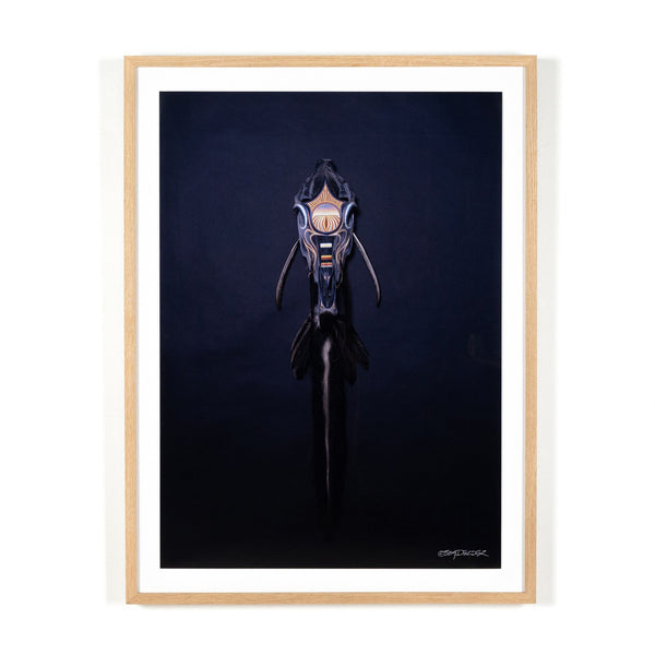 Black Horse Running by Boyd Elder - Vertical Grain 2.5 White Oak