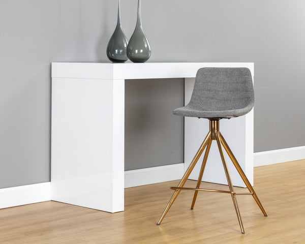 Andres Swivel Counter Stool - Belfast Koala Grey