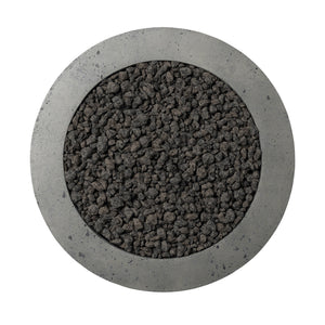 Bronson Outdoor Fire Table In Pewter Concrete