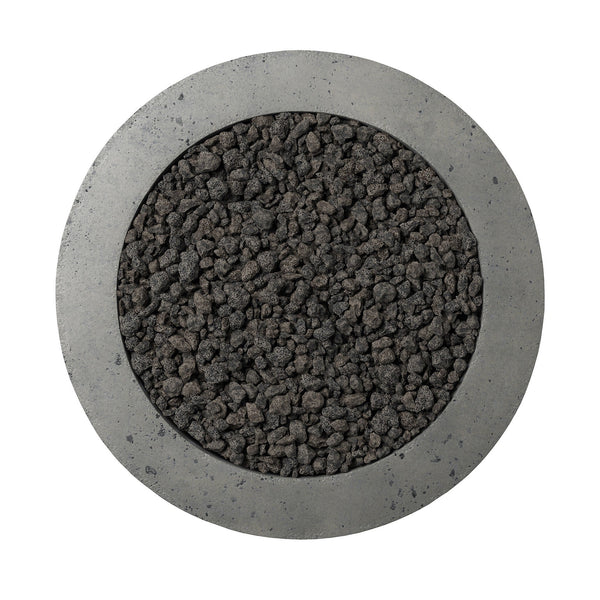 Bronson Outdoor Fire Table In Pewter Concrete