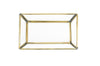 Brass & Glass Tray Rectangle Small