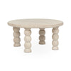 Adir Solid Wood Round Coffee Table - Cream