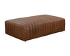 LEWIN OTTOMAN - RECTANGULAR - LUCIA TOBACCO LEATHER