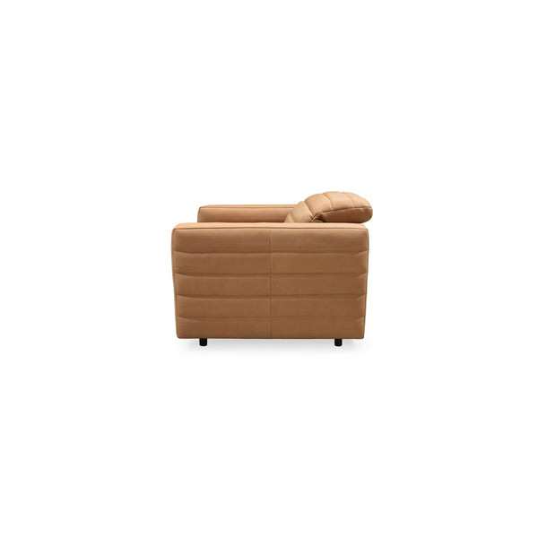 Moe's Juno Power Recliner Chair in Tan Leather
