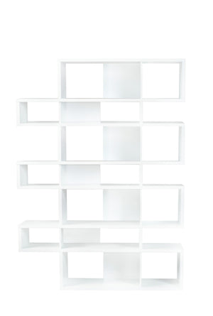 London Composition Large Bookshelf - White
