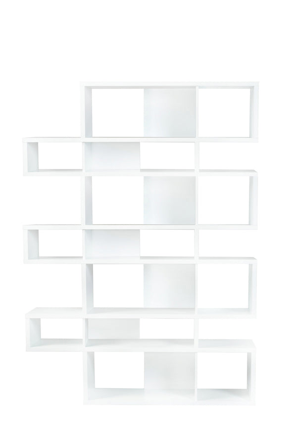 London Composition Large Bookshelf - White