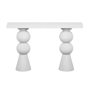 Lupita White Console Table