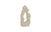 Cast Stone Table Top Sculpture, Single Hole, Roman Stone