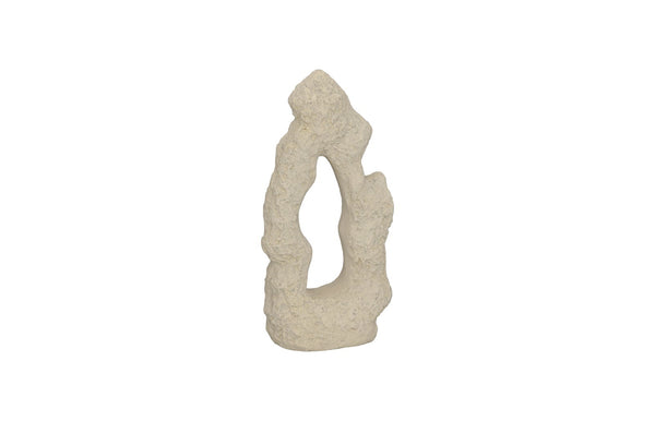 Cast Stone Table Top Sculpture, Single Hole, Roman Stone