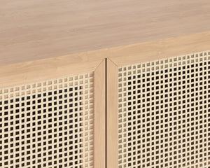 AVIDA SIDEBOARD - SMALL - BLACK - RUSTIC OAK/NATURAL