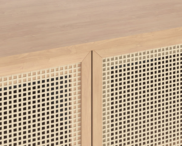 AVIDA SIDEBOARD - SMALL - BLACK - RUSTIC OAK/NATURAL