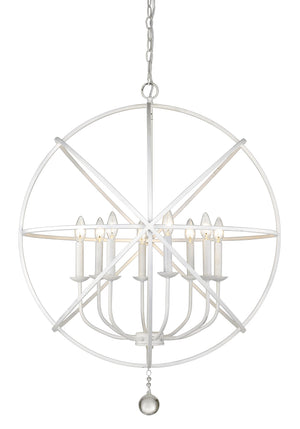 Tull 8 Light Chandelier in Matte White Finish