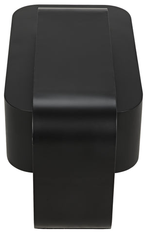 Nodum Accent Table, Black Steel