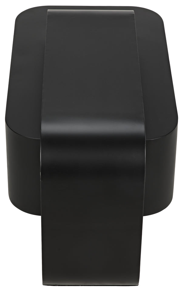 Nodum Accent Table, Black Steel