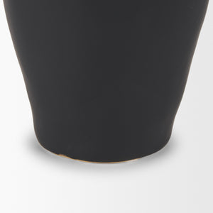 Valora Matte Black Ceramic Jug