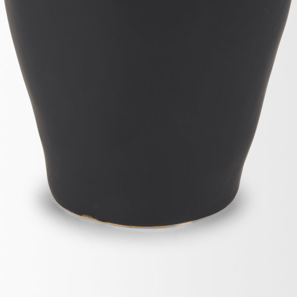 Valora Matte Black Ceramic Jug