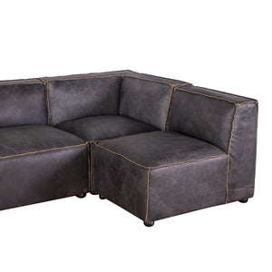 Portofino 4-Piece Sectional Antique Ebony