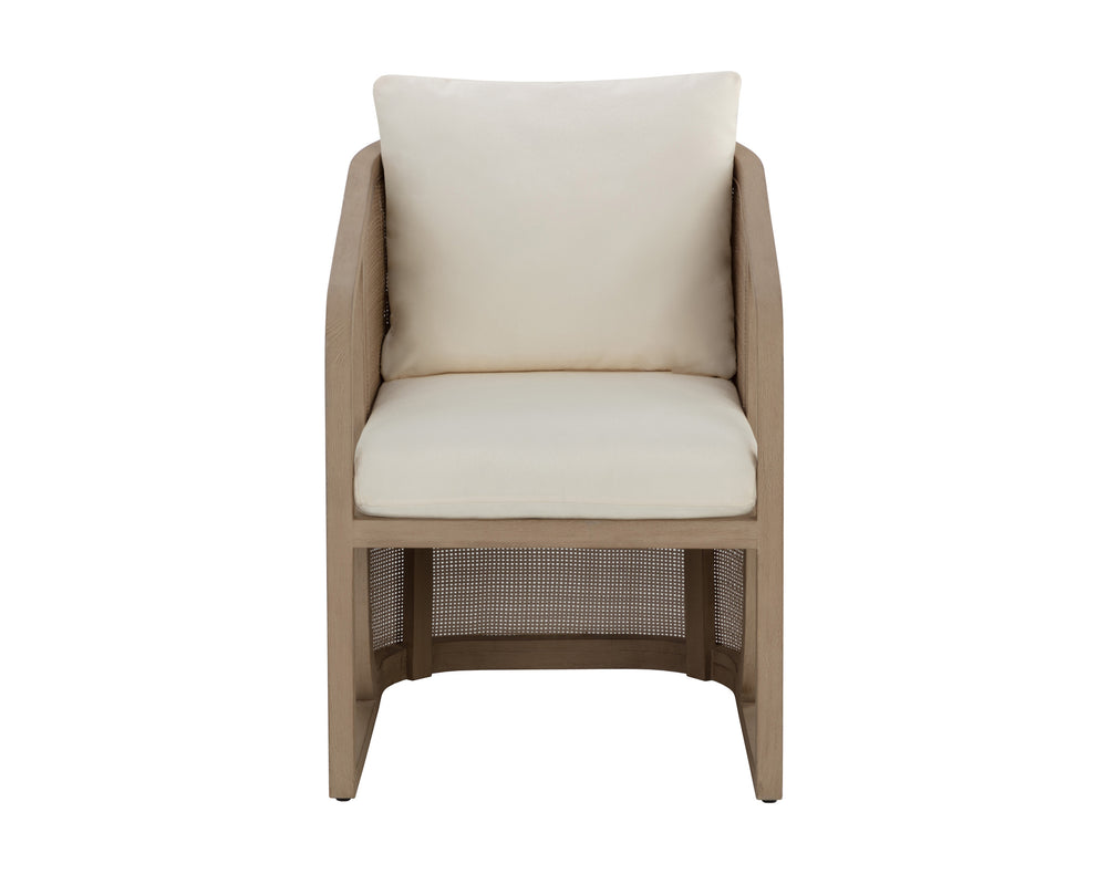 PALERMO DINING CHAIR - DRIFT BROWN - STINSON CREAM