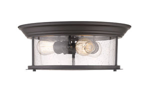 Sonna 3 Light Flush Mount in Bronze Finish