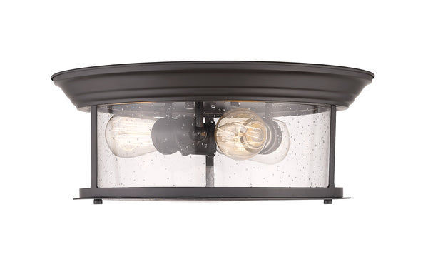 Sonna 3 Light Flush Mount in Bronze Finish