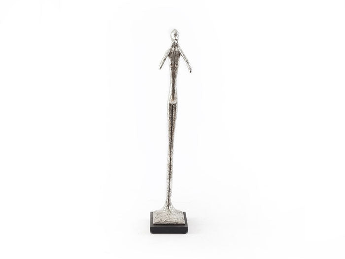 Speak No Evil Sculpture, Silver Leaf, Small