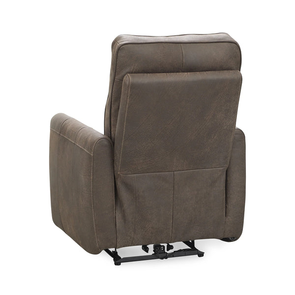 Vivica Leather Power Recliner - Dark Brown