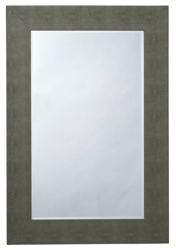 Structure Shagreen Rectangle Mirror, Grey
