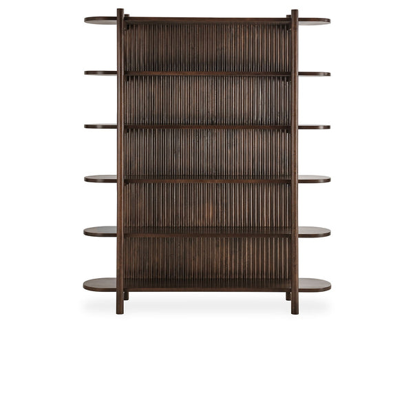 Redford Solid Wood Bookcase - Bark Brown