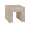 Bristol Solid Wood Square End Table in Aged Cream