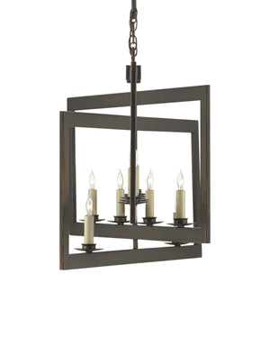 Middleton Bronze Rectangular Chandelier In Bronze Gold