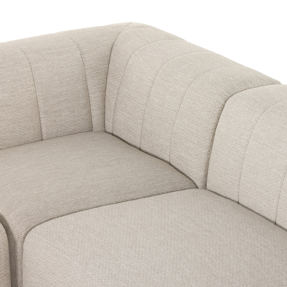Gwen Outdoor 5 Pc Sectional In Faye Sand