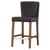 Albie Diamond Stitching Counter Stool In Danburry Gray