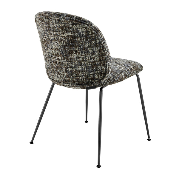 Nisha KD Chenille Dining Side Chair, Allure Gray