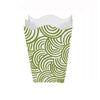 SQUARE WAVE TOP WASTEBASKET, STYLE:BREAKER, COLOR:GREEN