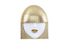 Fashion Faces Wall Art, Large, Smallallile, White And Gold Leaf