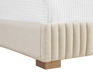 TARRANT BED - KING - MONUMENT OATMEAL